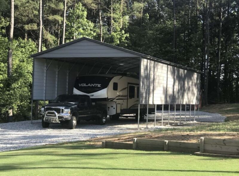 24’x50’x14’ Metal RV Cover