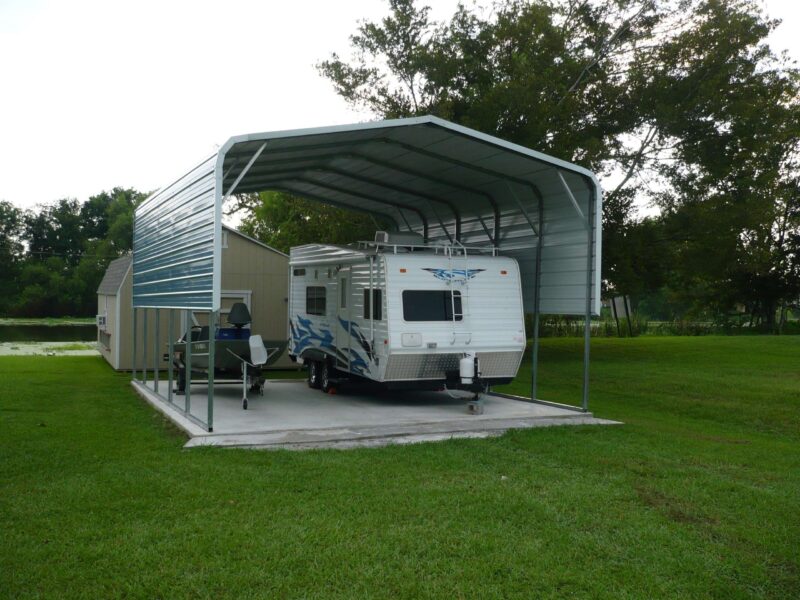 Regular Roof Style Carport with Two Panels Per Side 2 scaled