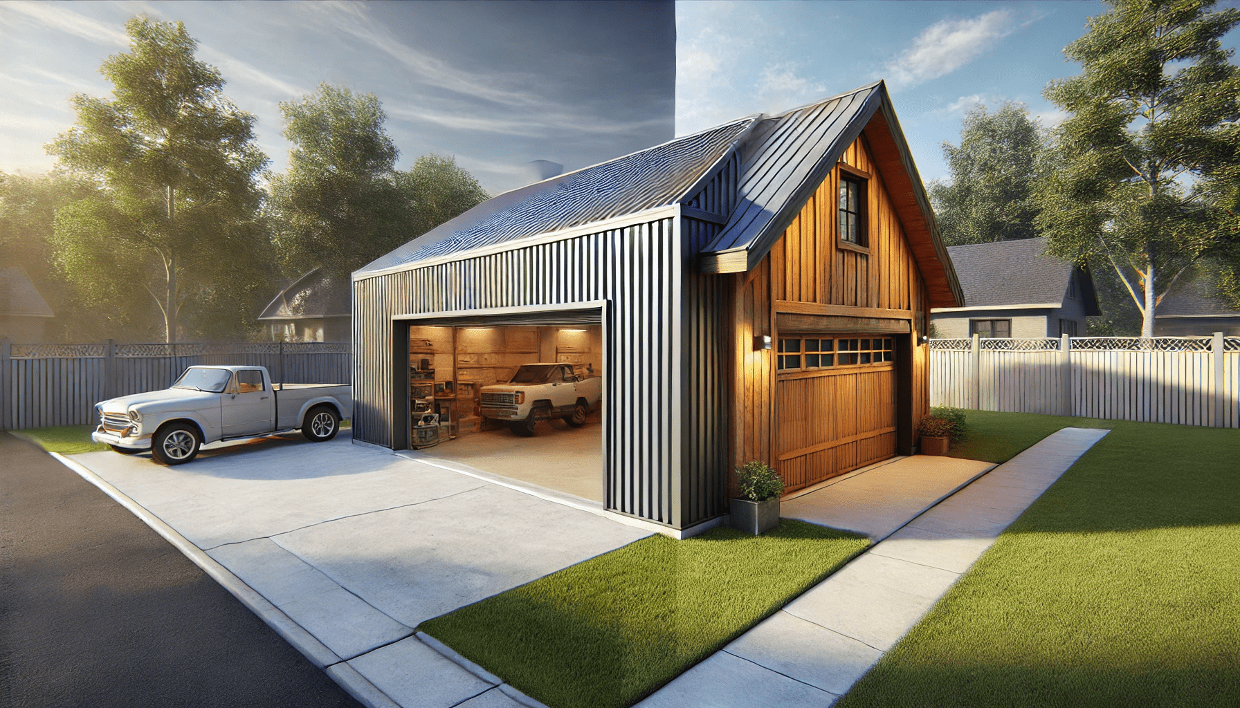 Metal Garage Or Wood Garage