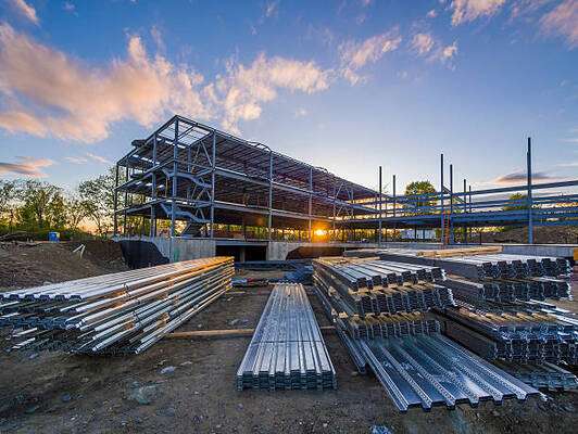 construction for metal building that is on-going