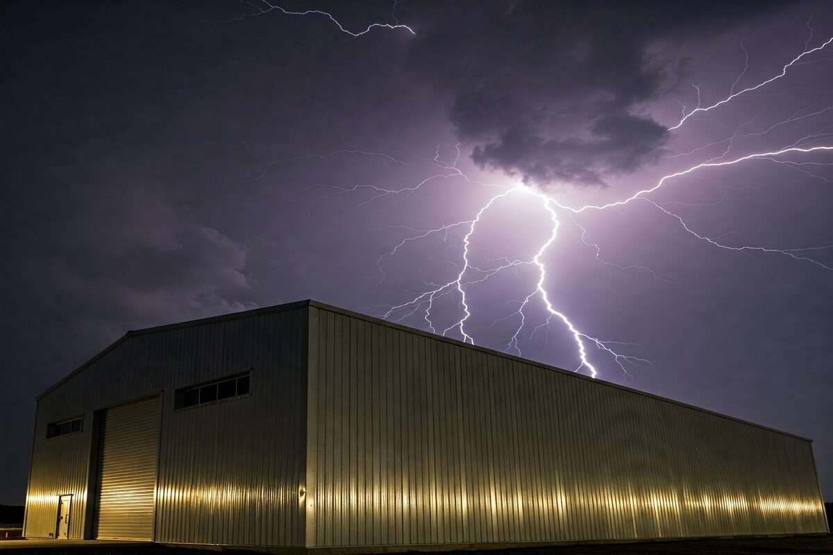 Am I Completely Safe From Lightning In A Metal Building?