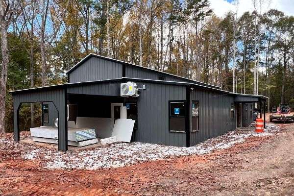 Newly built barndominium