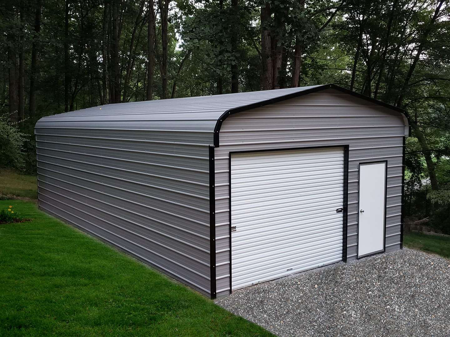 Premade steel garage 