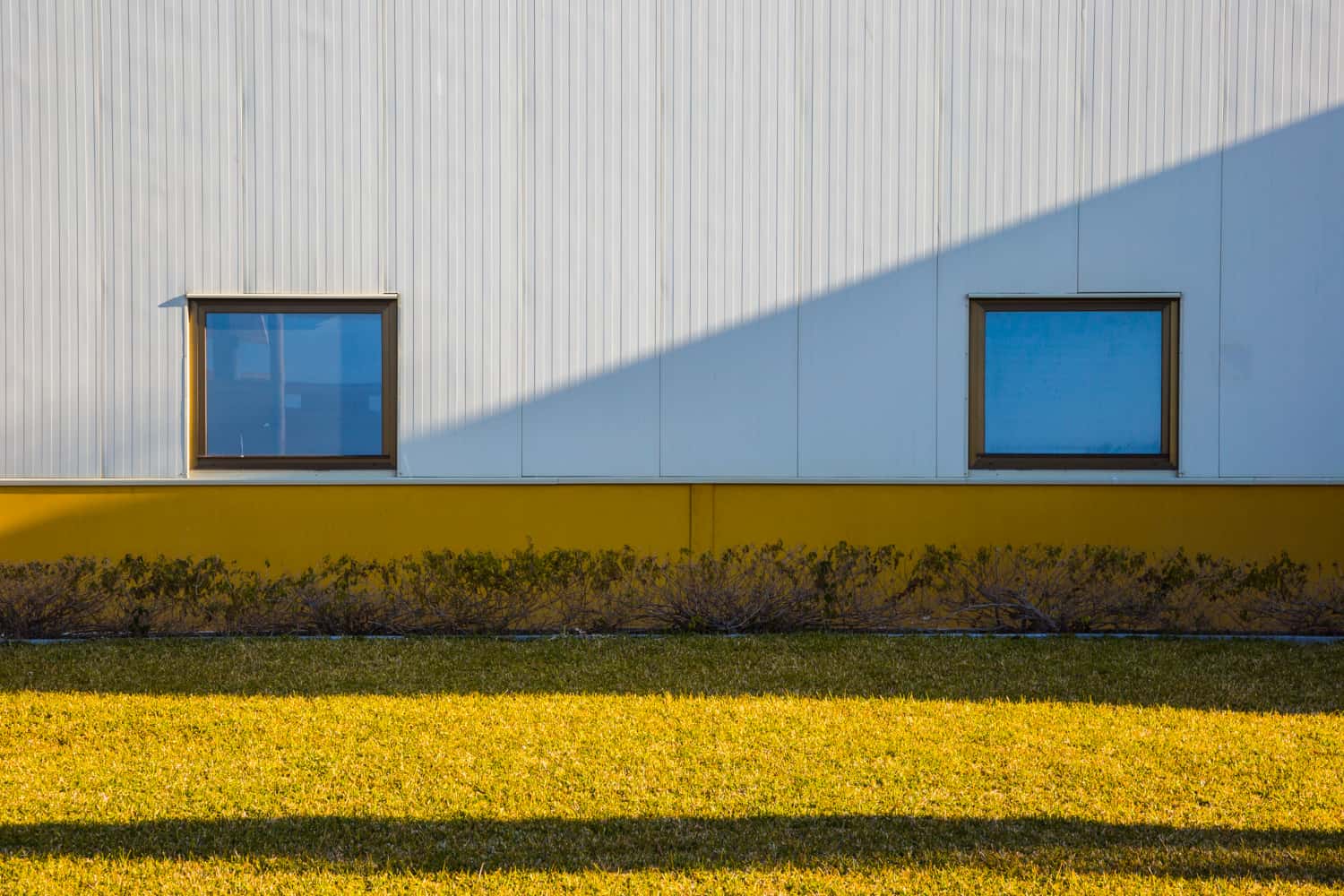 Steel wall panel of a pre-engineered steel building 